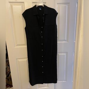 Old Navy black sleeveless midi dress , NWT size XS